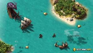 Screenshot of gameplay from Pirate Storm: Death or Glory. Image hosted on Best MMO RPGs.